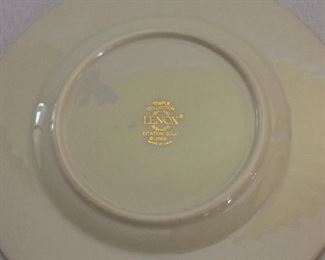Lenox Temple Collection Citation Gold China, 8 Place Settings. 