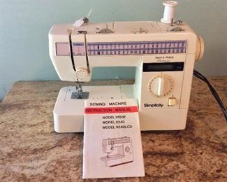 Simplicity Intel-A-Stitch Electronic Sewing Machine. 