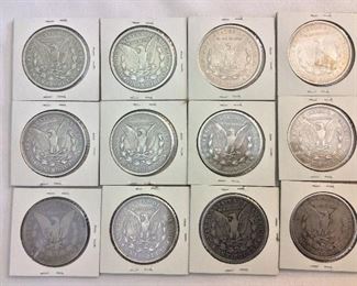 Morgan Silver Dollars.