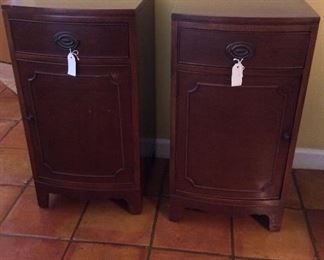 Pair of Antique Morganton Hepplewhite Nightstands, 17" W x 32" H x 18" D.