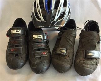 Sidi Road Bike Shoes Men's 10. Giro Helmet. Diadora Mountain Bike Shoes Men's 10.