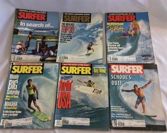 Lot of Surfer Magazines. 