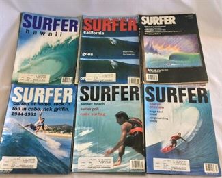 Lot of Surfer Magazines. 