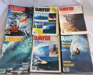 Lot of Surfer Magazines. 