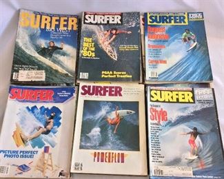Lot of Surfer Magazines. 