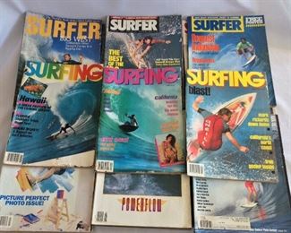 Lot of Surfer Magazines. 