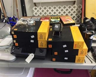 Kodak Projector and Slide Trays. 