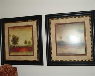 Pair of modern prints