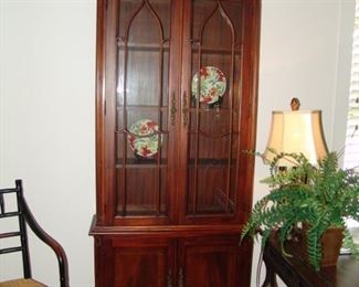 Mahogany china cabinet