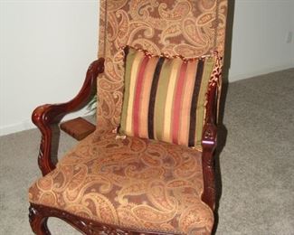 Upholstered arm chair