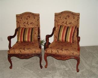 Pair of upholstered chairs