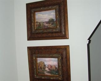 Pair of oil paintings