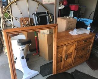 Dresser with mirror