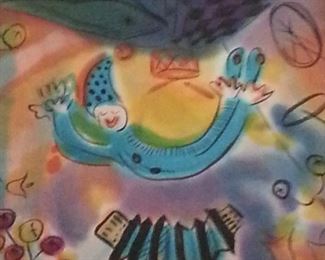 Part 1 Claunada IZRA painted on Silk