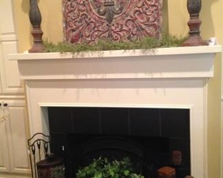 Large metal fleur-de-lis wall art