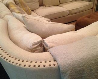 Fabulous sectional -  nailhead edging