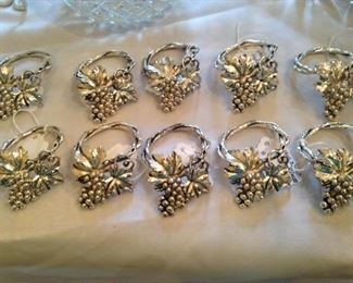 Arthur Court grape napkin rings