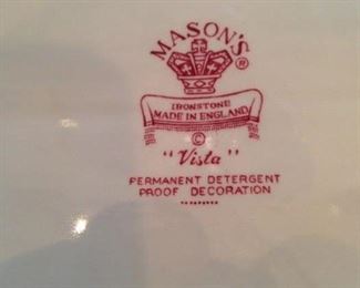 English Mason's "Vista" ironstone