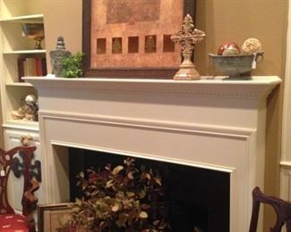 Another fireplace and decor