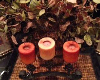 Candle holder and large arrangement
