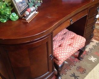 Good-looking desk; ottoman