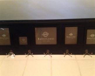 Wall unit for hanging coats and displaying pictures