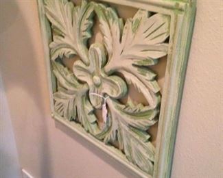 Greenish wall plaque
