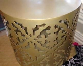 Small metal side table