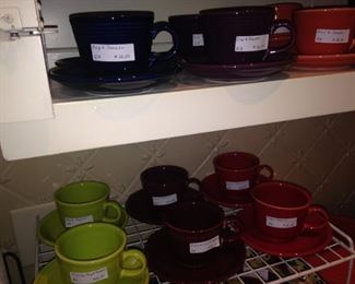 Fiesta cups and saucers