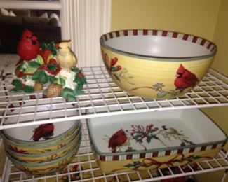 Bowls and casserole dish