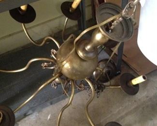 Brass light fixture