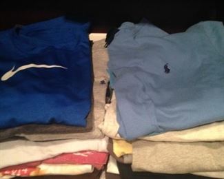 Many T shirts