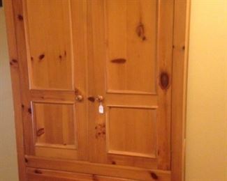 Matching TV/clothes armoire