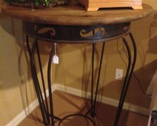 Wooden top bistro table