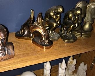 BRONZE BOOKENDS