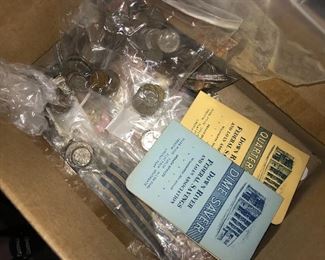 FOREIGN AND US COINS AND PAPER MONEY