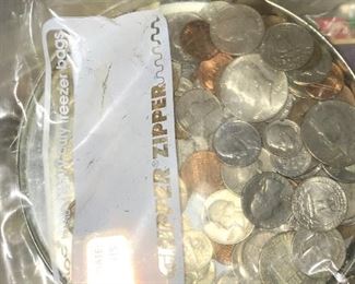 FOREIGN AND US COINS AND PAPER MONEY