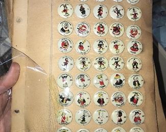 1930’S LOONEY TUNES BUTTONS MERRIE MELODIES PINBACK BUTTONS