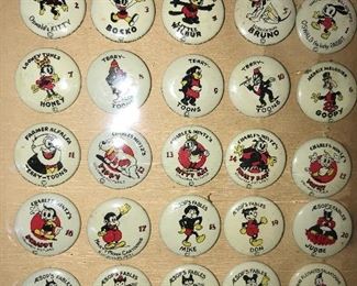 1930’S LOONEY TUNES BUTTONS MERRIE MELODIES PINBACK BUTTONS