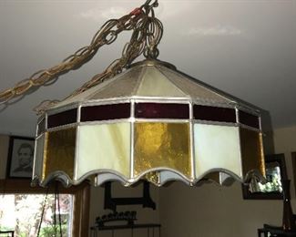 STAINED GLASS CEILING LIGHT FIXTURE