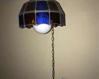 STAINED GLASS CEILING LIGHT FIXTURE