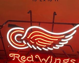 DETROIT RED WINGS NEON SIGN