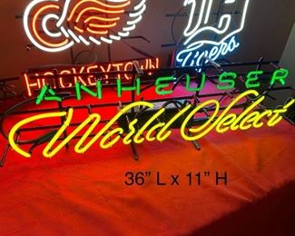 ANHEUSER WORLD SELECT NEON SIGN
