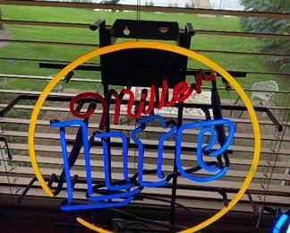 MILLER LITE OPEN NEON SIGN