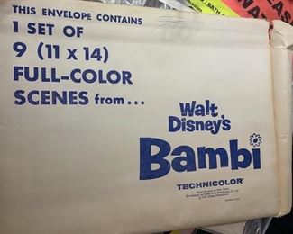 BAMBI - ORIGINAL LOBBY CARD SET - WALT DISNEY