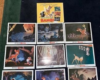 BAMBI - ORIGINAL LOBBY CARD SET - WALT DISNEY