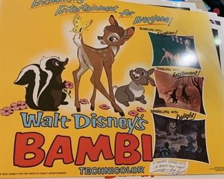 BAMBI - ORIGINAL LOBBY CARD SET - WALT DISNEY