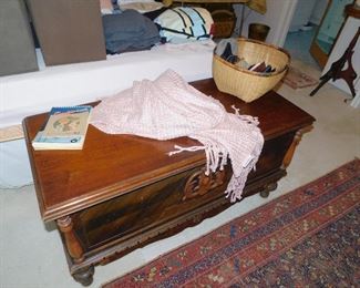 Ornate cedar chest in great condition 