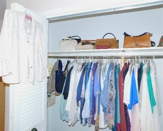 Clothing and handbags