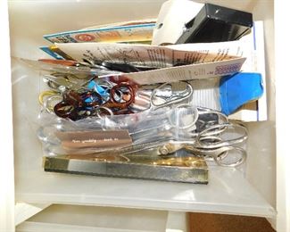 Scissors including  Wiss, Gingher, Marks